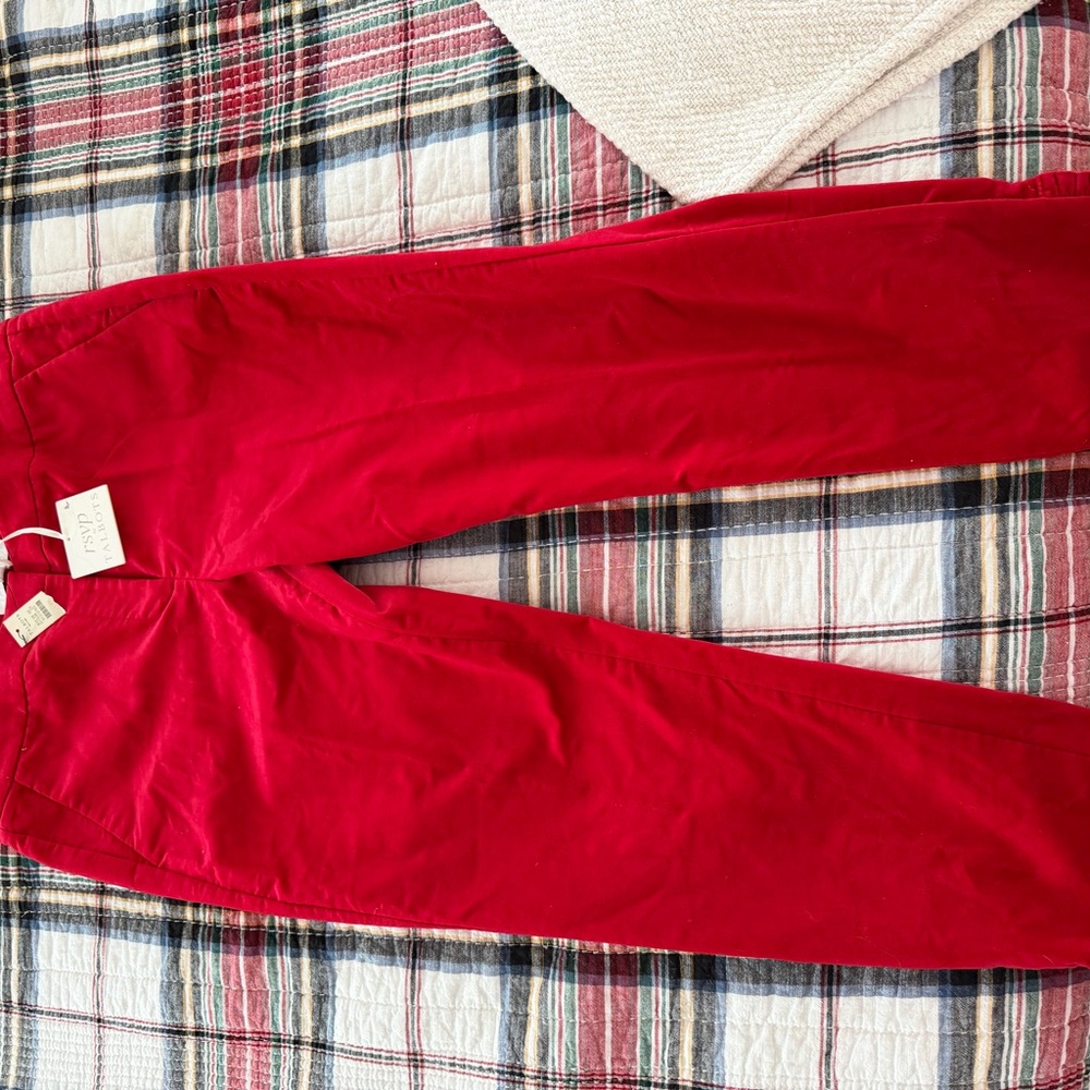 Talbots Bold Red velvet Trousers